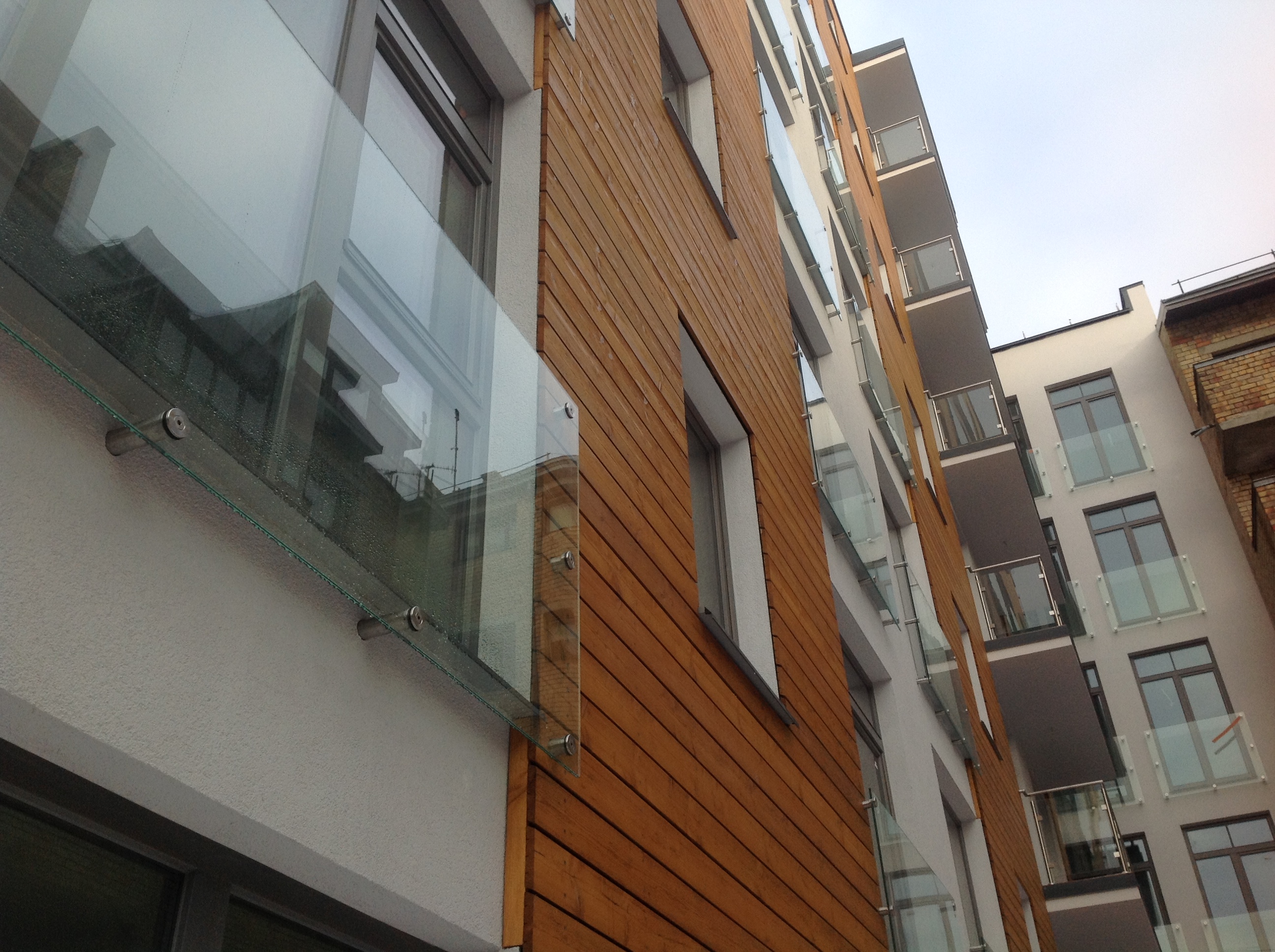 Stikla franshu balkons